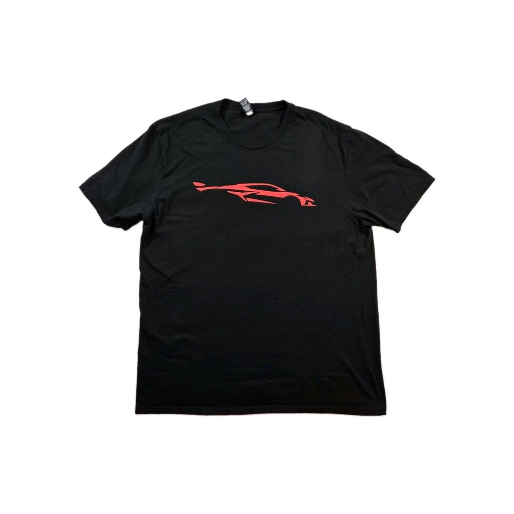 Mens Corvette Z06 Graphic T Shirt XL Black District Very Important Tee Chevy GM